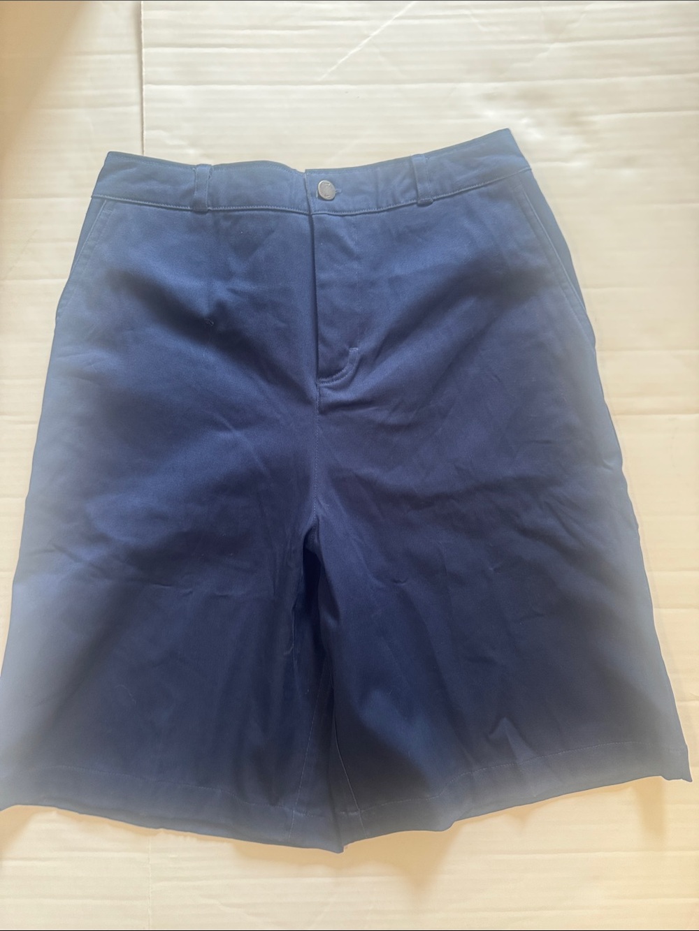 Nike Men's Dark Navy Flat-Front Shorts